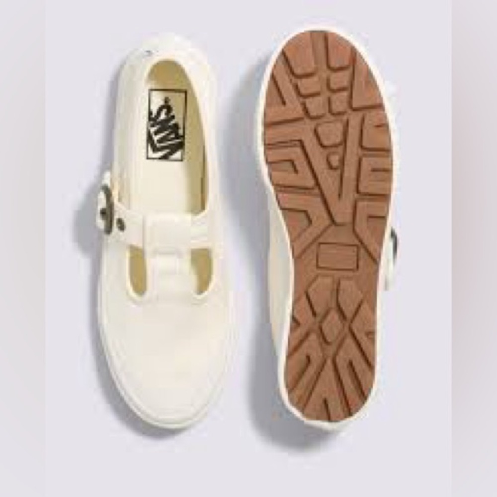 Vans Mary Jane Style 93 Buckle Strap Women’s Shoes Classic cream Canvas Size 6.5